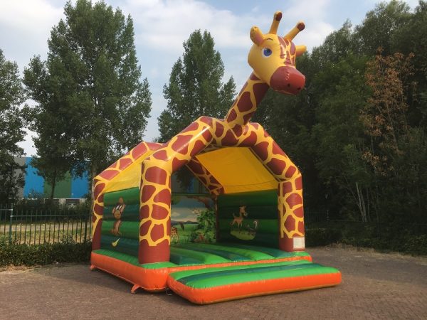 Hüpfburg Super Giraffe mit Dach kaufen