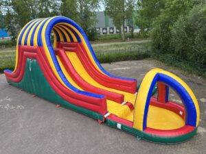 Wasserrutschbahn mit Becken in den Farben grün/rot kaufen I