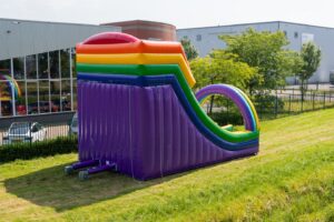 Aufblasbare Rutsche Doppelt Regenbogen kaufen 7