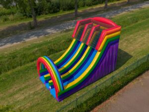 Aufblasbare Rutsche Doppelt Regenbogen kaufen 1