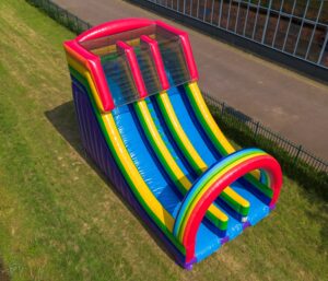Aufblasbare Riesenrutsche Doppelt Regenbogen kaufen